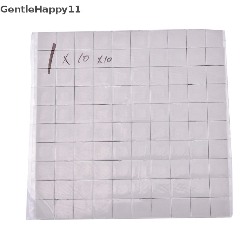 Gentlehappy Pad Thermal Silikon Tahan Lama 100mm * 100mm * 1mm Untuk CPU GPU Heatsink id