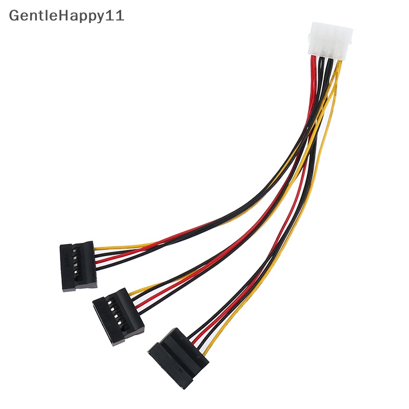 Gentlehappy 4Pin IDE Molex To 3ata SATA Power Splitter Konektor Kabel Ekstensi id