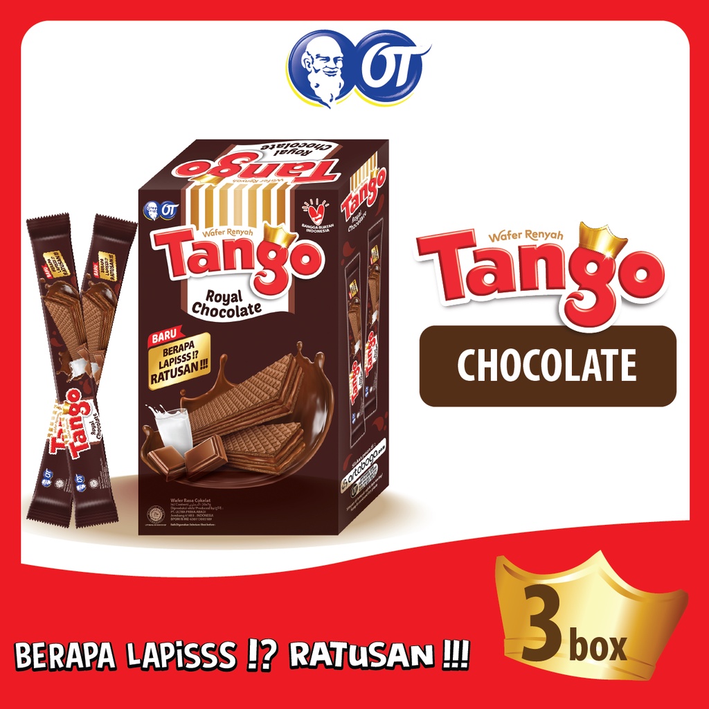 

WAFER TANGO ROYAL CHOCOLATE 5GR - [ISI 3 BOX]