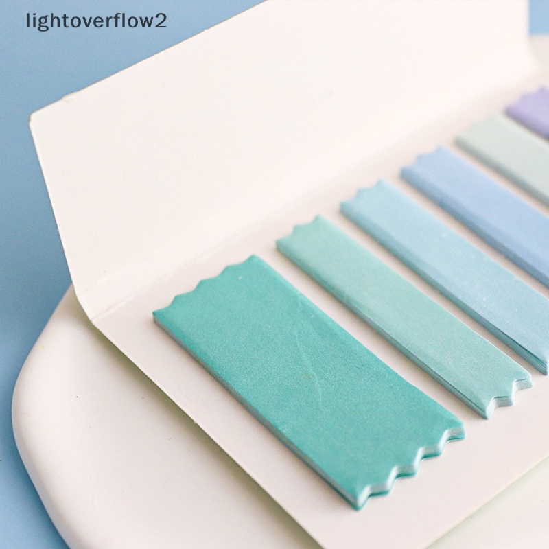 [lightoverflow2] 120sheets Macaroon Color Self Adhesive Memo Pad Sticky Notes Bookmark Point It Marker Memo Sticker Kertas Viskositas Kuat Perlengkapan Kantor Sekolah [ID]