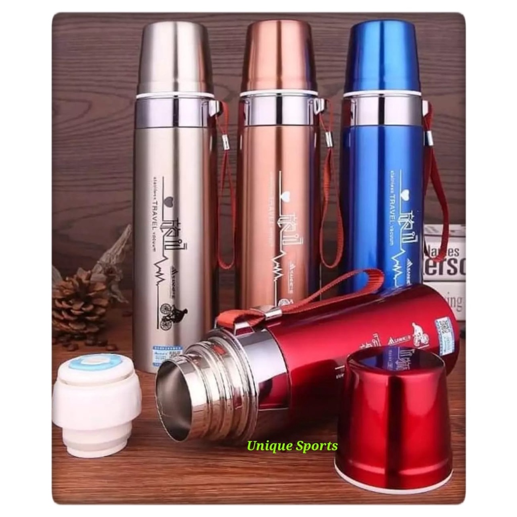 TERMOS STAINLESS TRAVEL PANAS DAN DINGIN TAHAN LAMA 800ML / TERMOS PURE HEALTHY HAPPY / TERMOS AIR PANAS