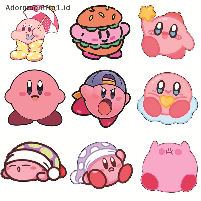 [AdornmentNo1] 1pcs Kartun Bros pink Kirby metal badge Pin Hadiah Anak Untuk Pakaian [ID]