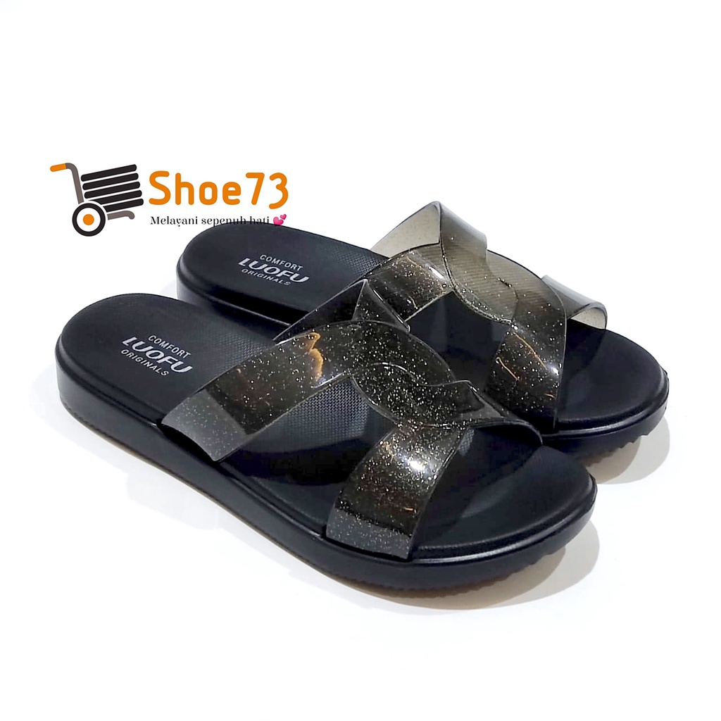 LUOFU E 7190 MT6W SIZE 36-40 ORIGINAL l Sandal Selop jelly wanita l Sendal kokop cewek impor