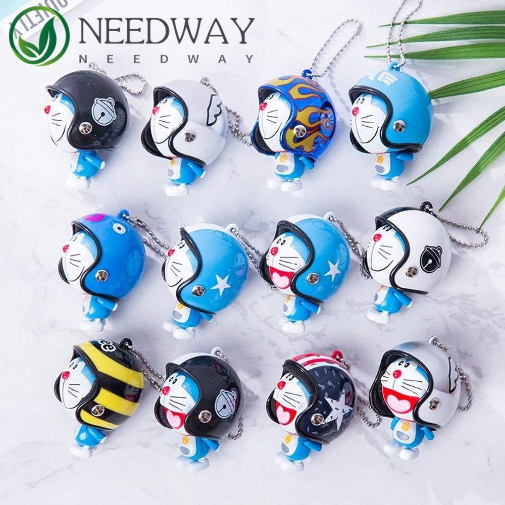 Needway   Doraemo Gantungan Kunci Perhiasan Fashion Untuk Anak-Anak Liontin Japan Lovely Helm Mainan