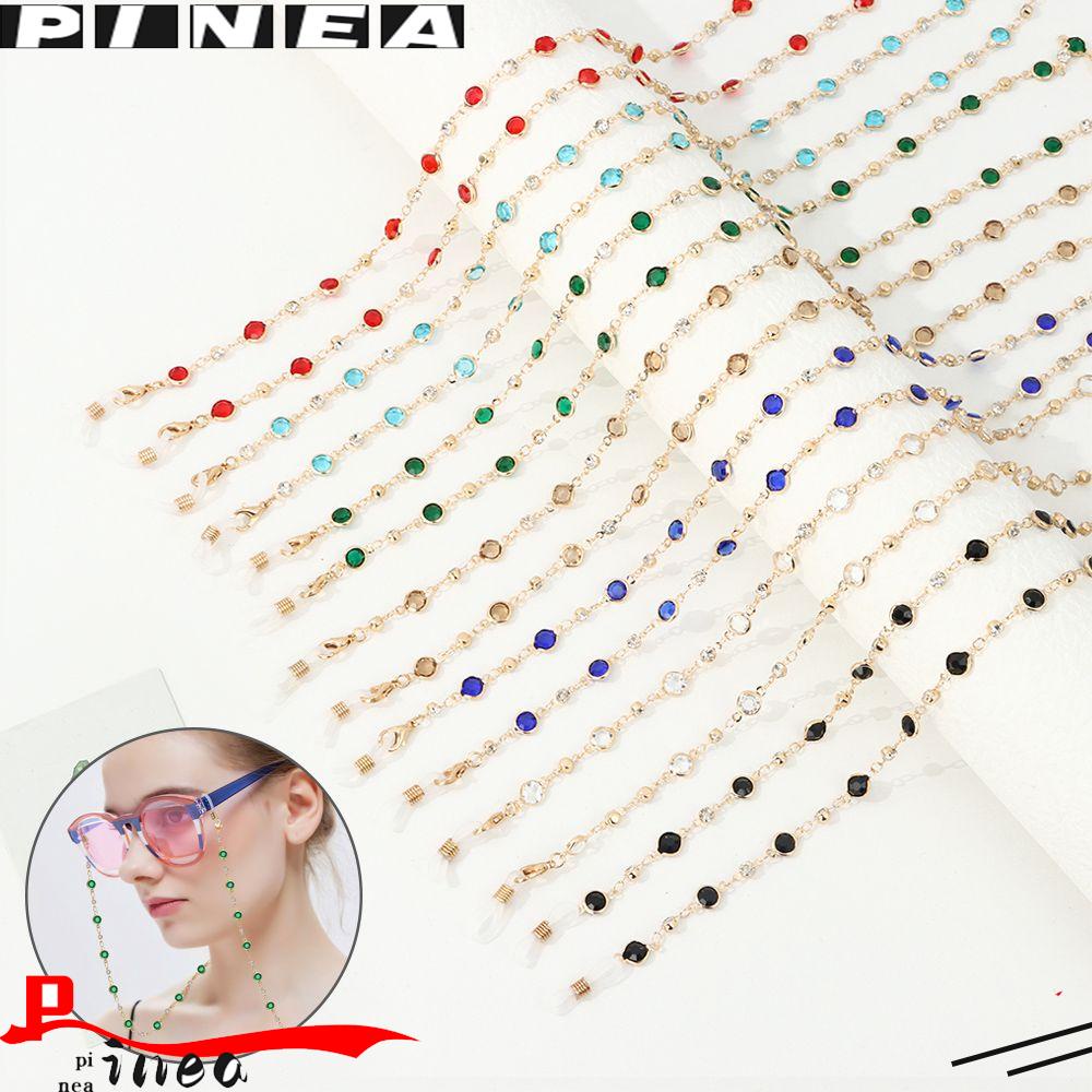 Rantai Kacamata Nanas Pria Wanita Glass Beads Crystal Eye wear Aksesoris