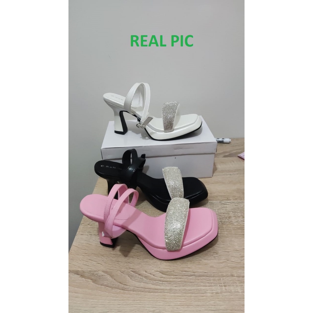 [LC]1521 Sandal Wanita Heels 10cm blink 2091 Impor elegan feminin Pesta