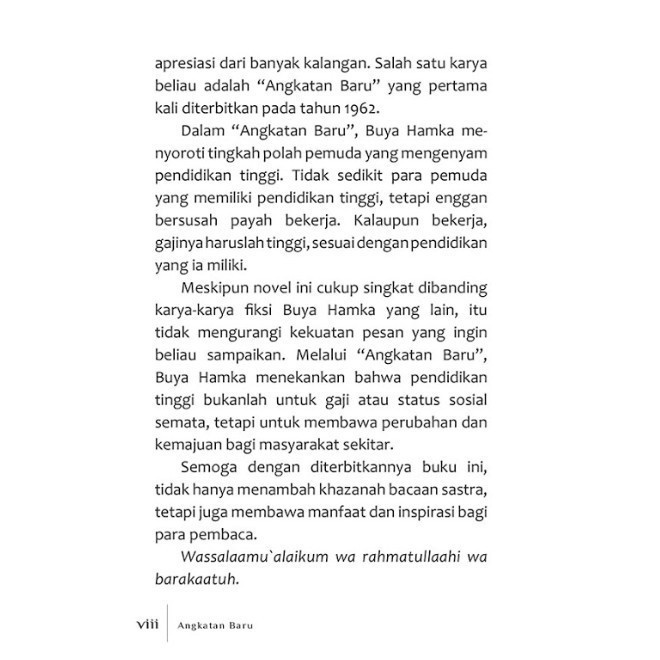 Novel Angkatan Baru - Buya Hamka