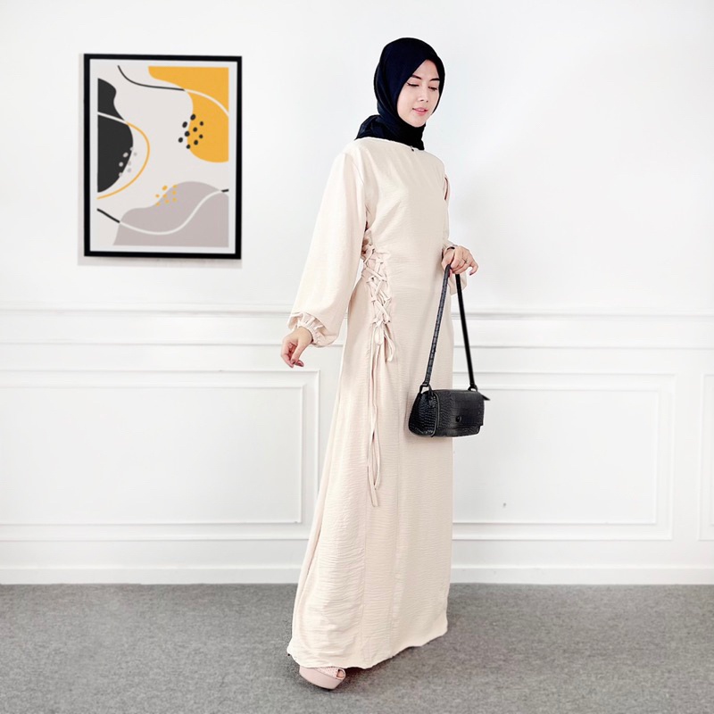 BEFAST - ZEC DRESS ALEA / Clara Dress CRINCLE / LongDress Wanita Pesta/Kondangan / Dress pasbody Kekinian Remaja ABG Trendy / Outfit Wanita Formal Hijab Style / Dress Maxy Model Terbaru