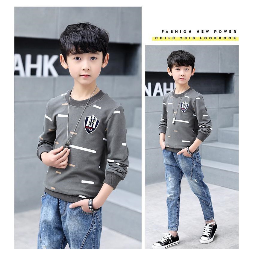 Bisa Bayar Di Tempat/ BS//COD//BAJU KIDS EVANO KAOS ANAK LAKI LAKI//lengan panjang fashion kids good quality