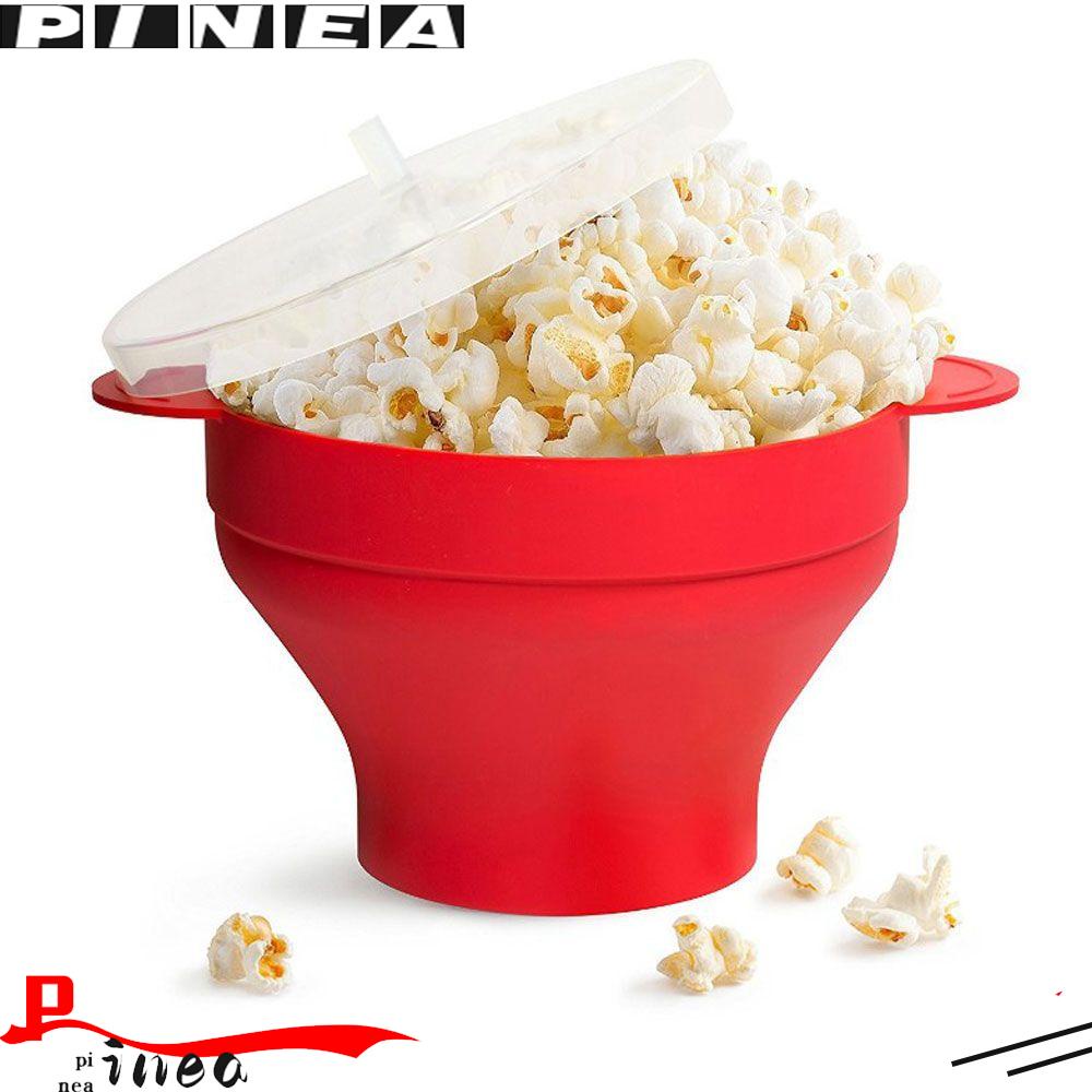 Wadah Mangkuk Popcorn Silikon Nanas Masak Sehat Dapur Rumah Microwave Popcorn Maker