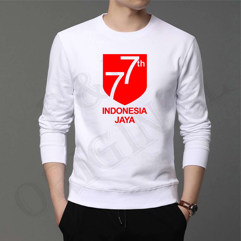 Bisa Bayar Di Tempat/ BS/BAJU KAOS 17 AGUSTUS MOTIF C /ATASAN UNISEXS LENGAN PANJANG/PENDEK/GOOD QUALITY