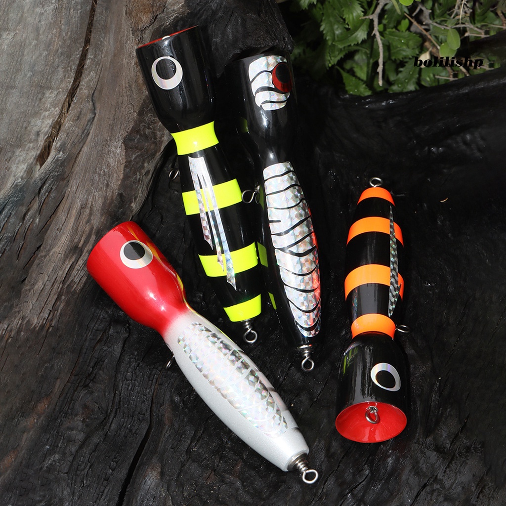 Bo-fish Lure Vibrant Color Merampingkan Desain Umpan Kayu Slow Sinking Hard Lure Fishing Tackle Gadget Perlengkapan Memancing