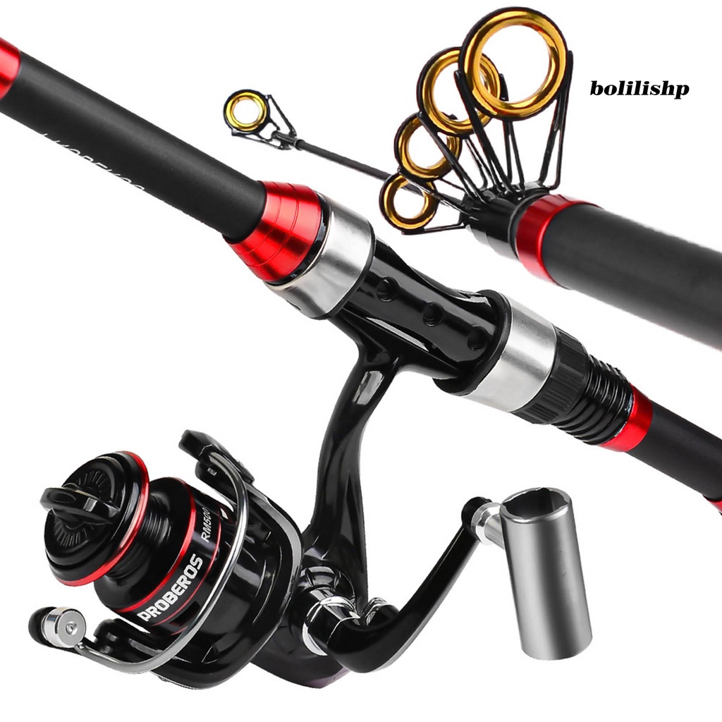 Bo-fishing Rod Full Kit Anti Gores Tahan Aus Kanan/Kiri Roda Berputar Yang Dapat Ditukar Pancing Untuk Memancing Di Luar Ruangan