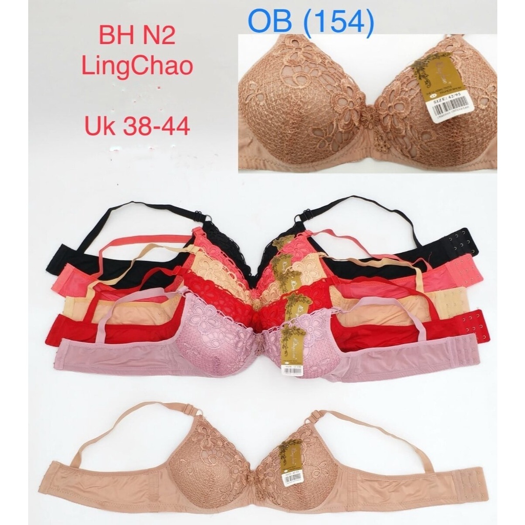 BRA BH LINGCHAO N2 CUP BRUKAT BUSA TANPA KAWAT KAIT 3 PREMIUM BRA