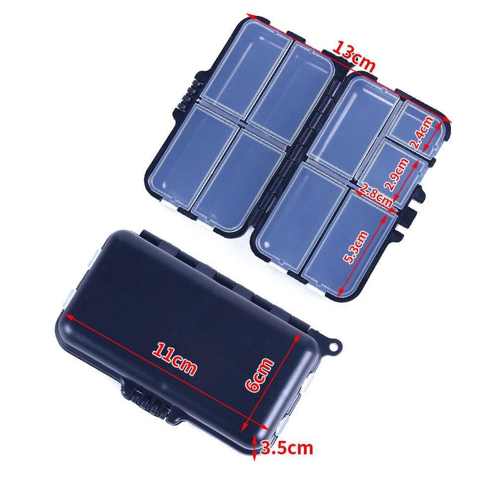 Lanfy Tempat Penyimpanan Mini Terbang Memancing Sendok Alat Case Organizer Aksesoris Pancing Kotak Umpan Fishing Tackle Box