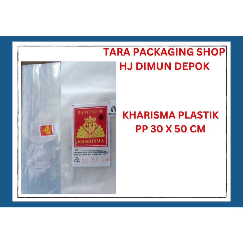 KANTONG PLASTIK BENING PP 30 X 50 CM