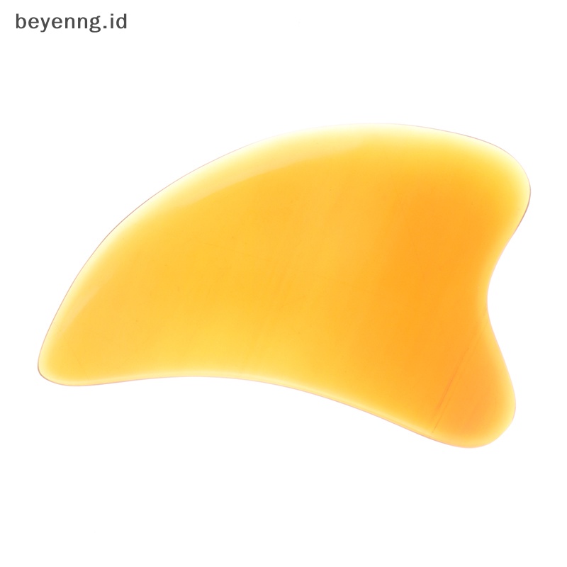 Beyen Perawatan Kesehatan Wajah Gua Sha Scrapping Plate Massager Papan Pijat Tanduk Sapi Alami ID