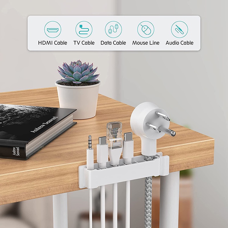 Cable Management Cable Organizer Pembungkus Penahan Kabel Fleksibel Klip Silikon Pembungkus Kabel USB Pesanan Perlindungan Keyboard Mouse Earphone