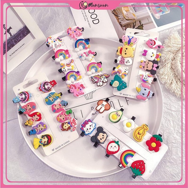 MONSOON - D6084 Hair Clips / Jepit Rambut Style Korea / Set Jepit Rambut Anak 10 in 1 F5069 / Jepit Rambut Korea / Hair Pin Rambut