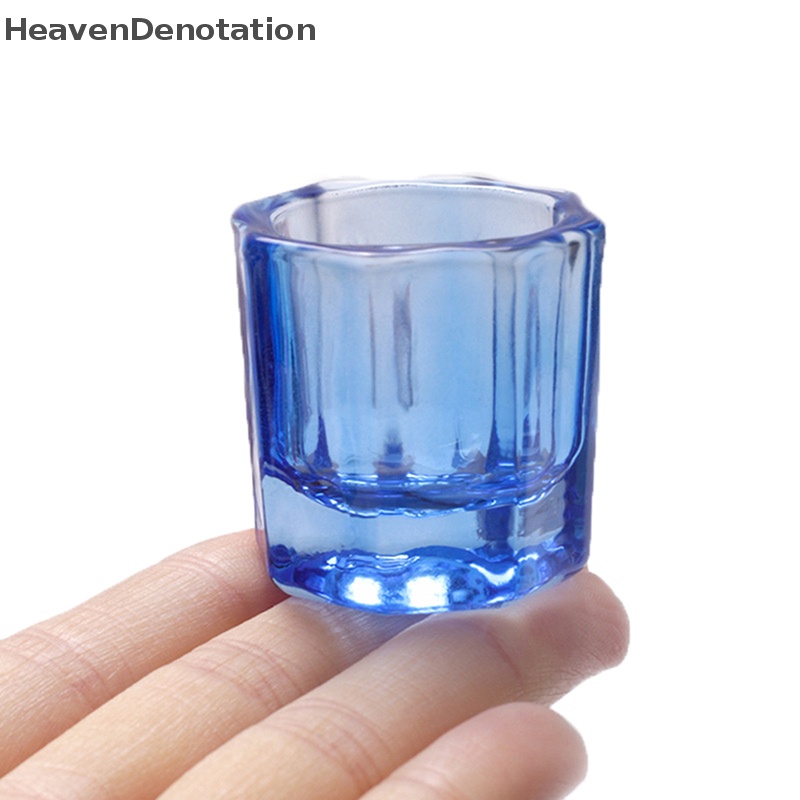 [HeavenDenotation] Gelas Kristal Acrylic Akrilik Bubuk Cair Gelas Paku Dappen Piring Tutup Mangkok Cup HDV