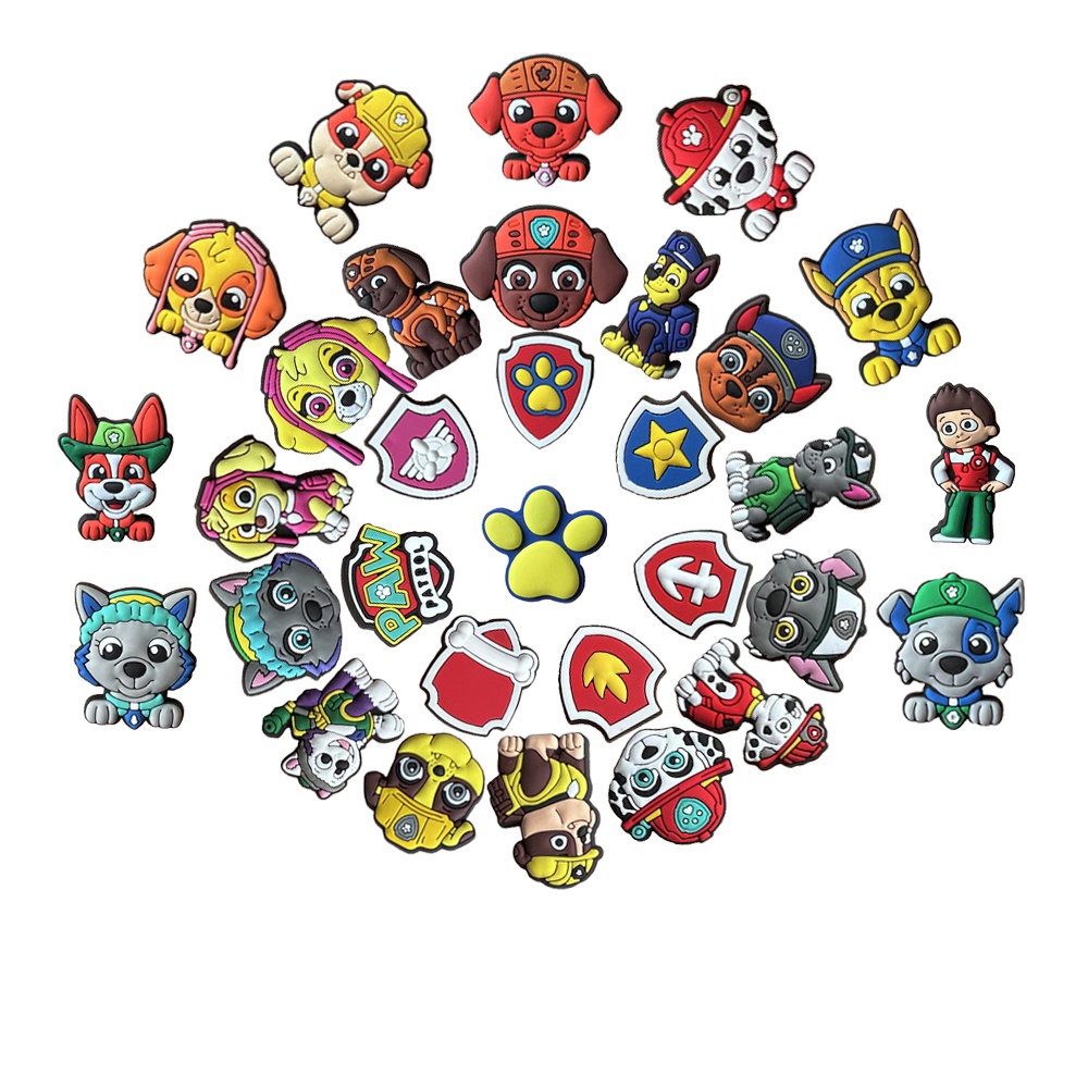 Hot Jual jibbitz crocs kawayii DIY Pesona Sepatu PAW Patrol Aksesoris Anjing Lucu Bakiak Sandal Pin Hias Anak Laki-Laki Hadiah