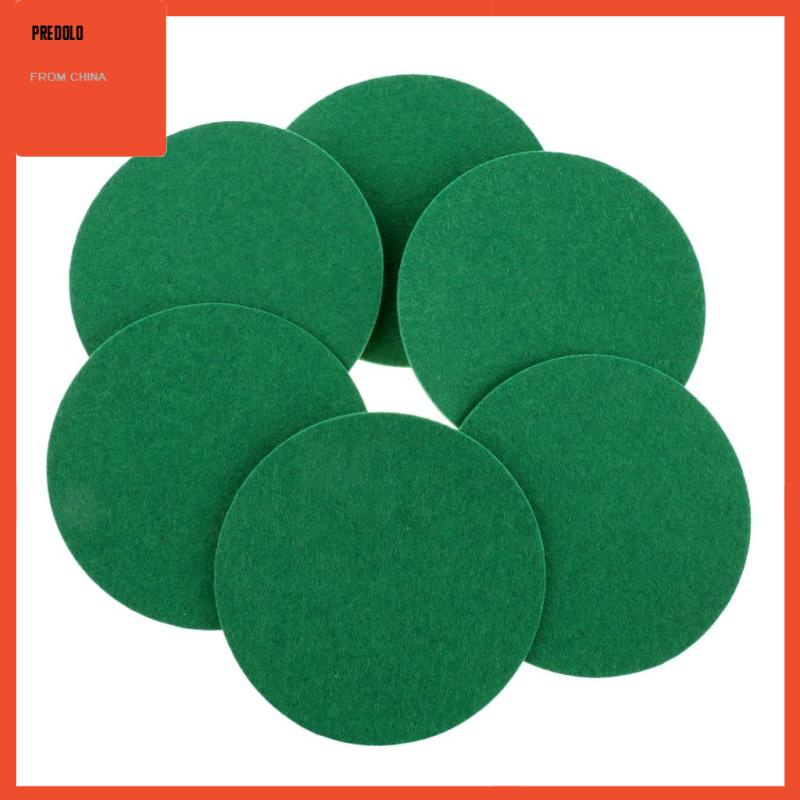 [Predolo] 6buah Meja Hoki Udara Dorong Felt Pads Paddles W/Felt Pads