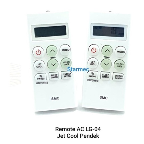 REMOTE AC TANPA SETTING LG JETCOOL LG HERCULES PENDEK-LG4