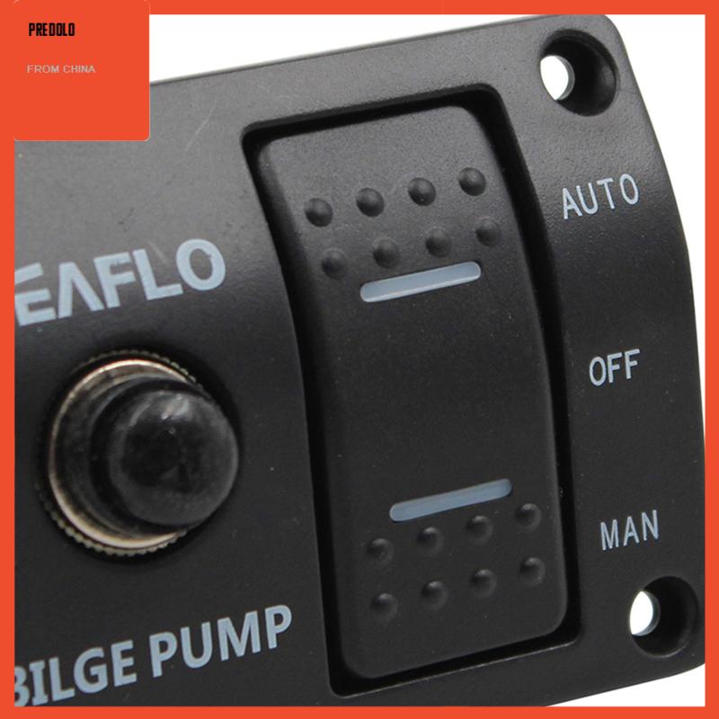 [Predolo] Bilge Pump Switch Panel Automatic/Off/Manual with built in fuse