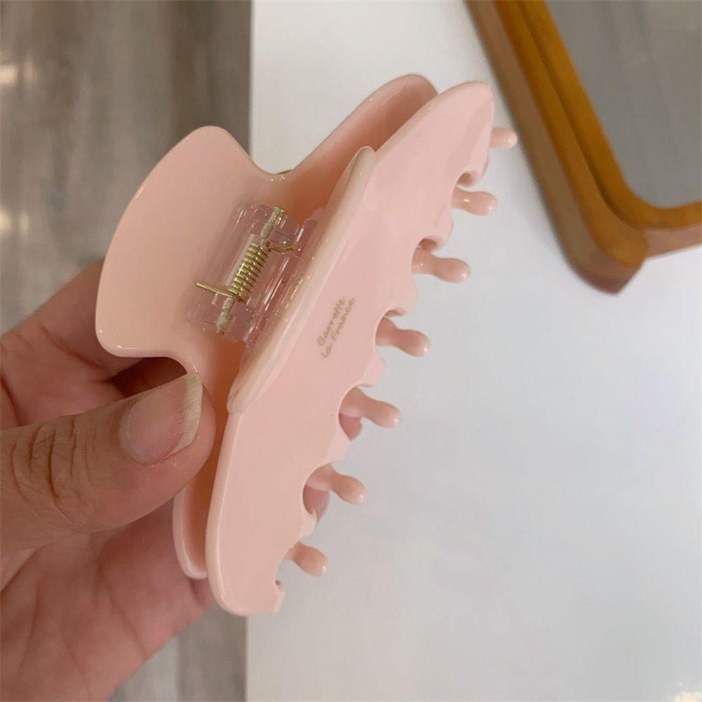 Agustinina Klip Rambut Asam Asetat Kreatif Elegan Jelly Warna Hiu Klip Bentuk Geometris Besar Ambil Klip Aksesoris Rambut Perempuan