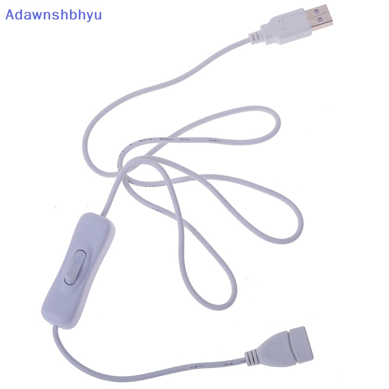 Adhyu 1Pc 1m Kabel USB Dengan Switch ON/OFF Cable Extension Toggle Untuk Lampu USB USB Fan ID