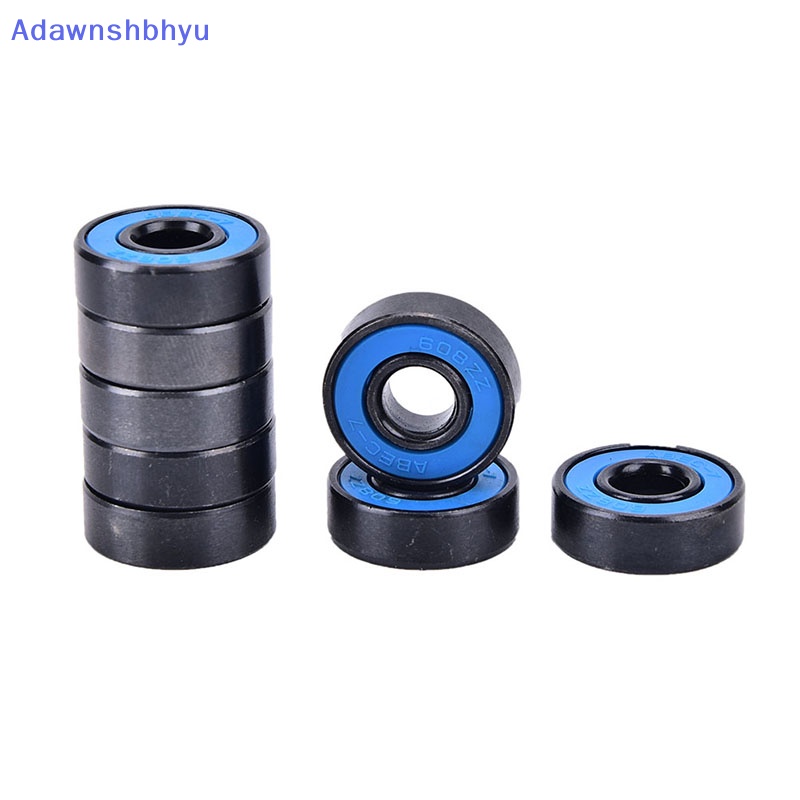 Adhyu 8pcs /set 608RS Skate skateboard steel Terintegrasi spacer Bearings fit8pcs /set 608RS Bantalan Roda Untuk Roller Skate ID