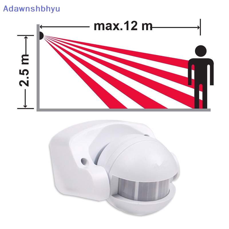 Adhyu AC 220V-240V 110V 180derajat Luar Ruangan IP44 Infrared Sensor Gerak Swich Detector ID