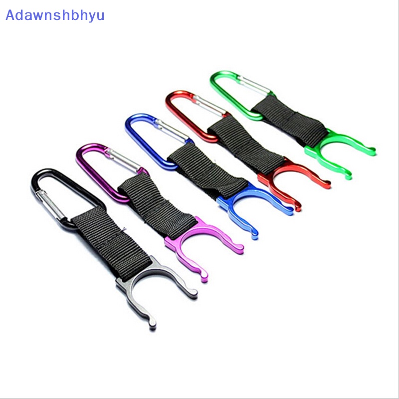 Adhyu 2pcs Carabiner Botol Air Gesper Pengait Holder Klip Camping Hiking Traveling ID