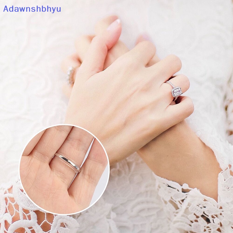 Adhyu 8ukuran Silikon Invisible Clear Ring Size Adjuster Mengencangkan Pengecil Alat Perhiasan ID