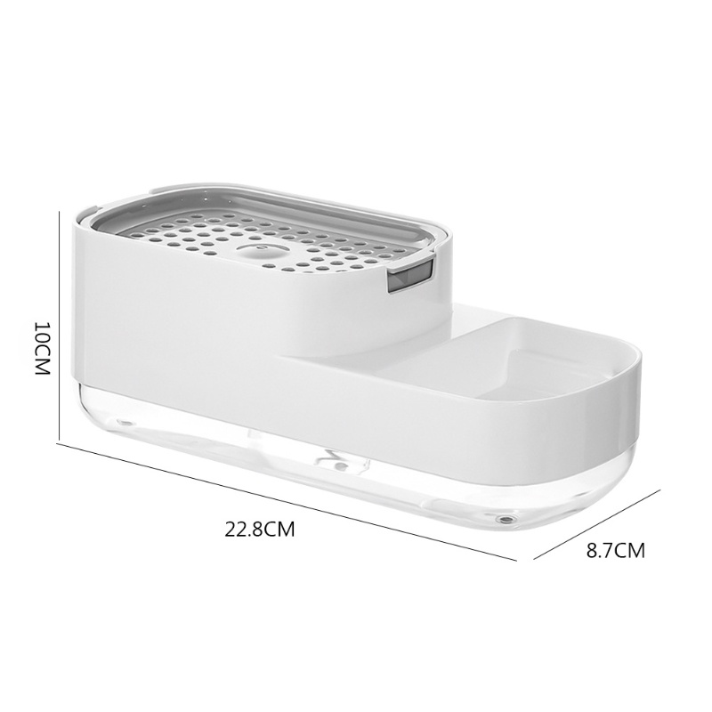 【COD】Sabun Cuci Piring Dispenser/Spon Tempat Sabun Cuci Piring Holder /Spons Tempat Sabun Cuci Piring 600ML