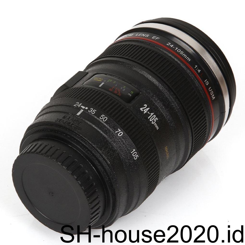 Vacuum Flasks Stainless Tahan Lama Travel Coffee Cup Air Kopi Teh Lensa Kamera Tumbler