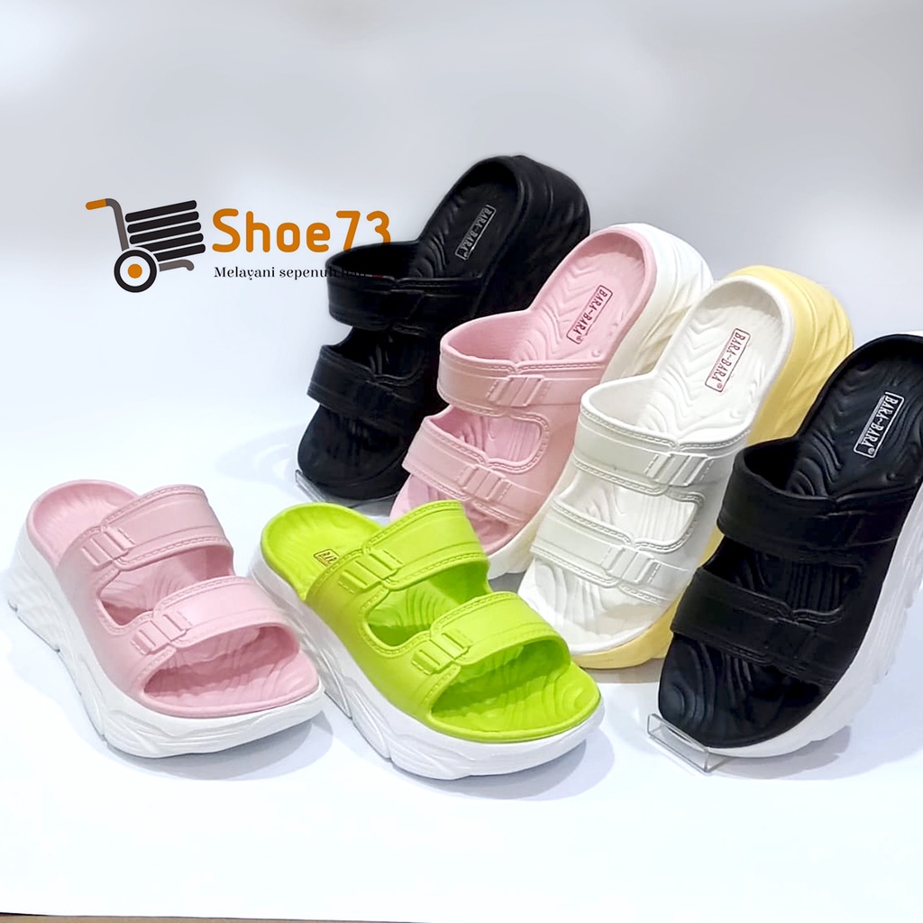 BARA-BARA 8087 - ZHB2 SIZE 37-41 ORIGINAL | Sandal Selop Jelly Tinggi Wanita | Sendal Kokop Cewek Impor