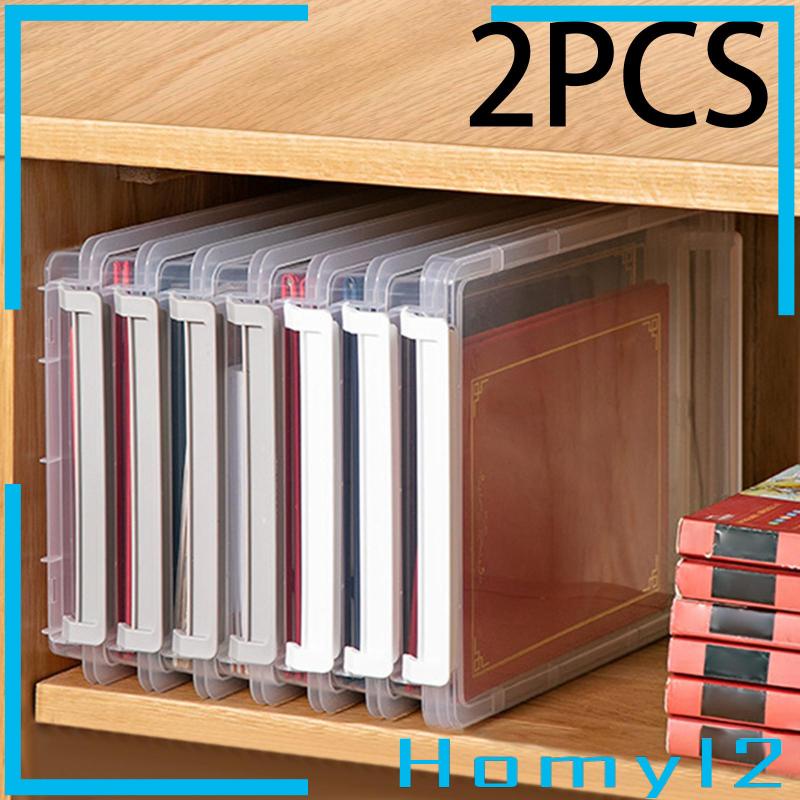 [HOMYL2] Kotak Penyimpanan File Organizer Kertas Meja Portable Stackable Untuk Travel Personal