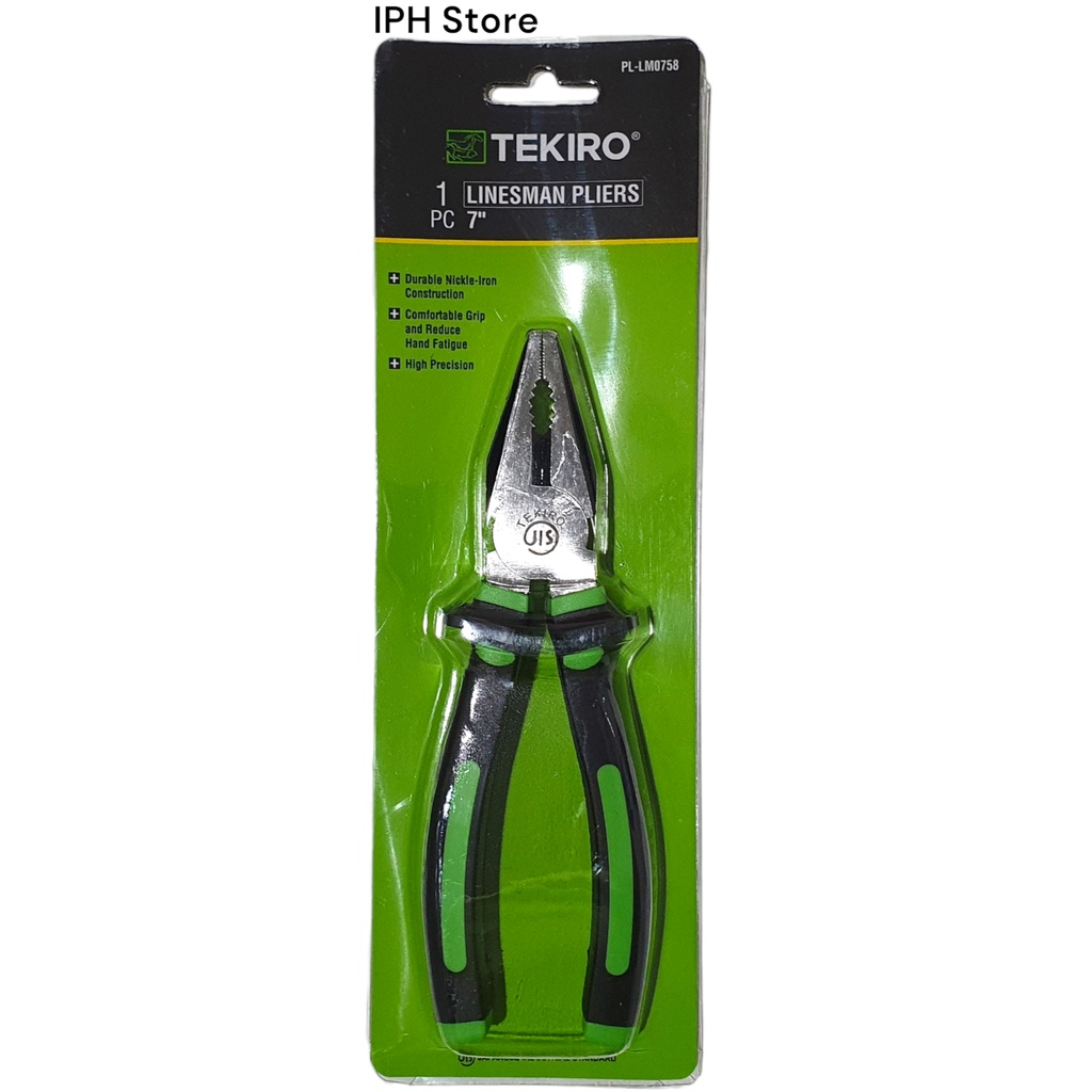 Tang Kombinasi / Linesman Pliers Tekiro Ukuran 7 Inch (7&quot;) PL LM 0758