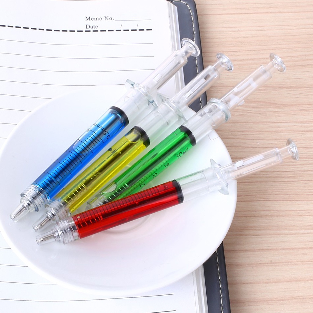 INFY - Pulpen Jarum Suntik Lucu Korean Syringe Ballpoint Pen Souvenir S074