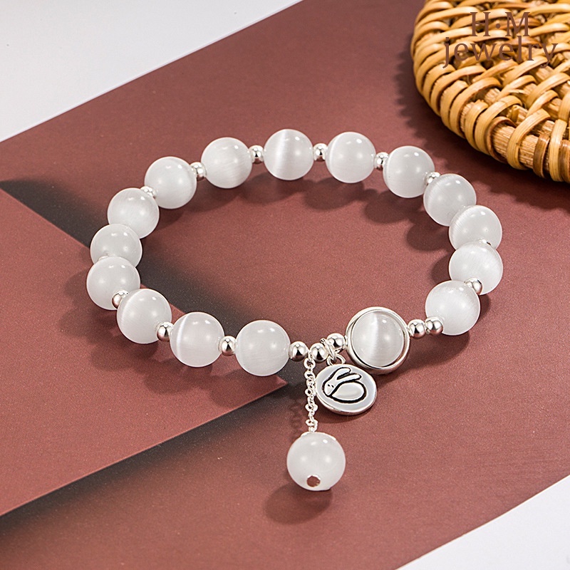 Gelang Opal Kelinci2023Gelang Kristal Bermutu Tinggi Baru Gelang Mewah Ringan