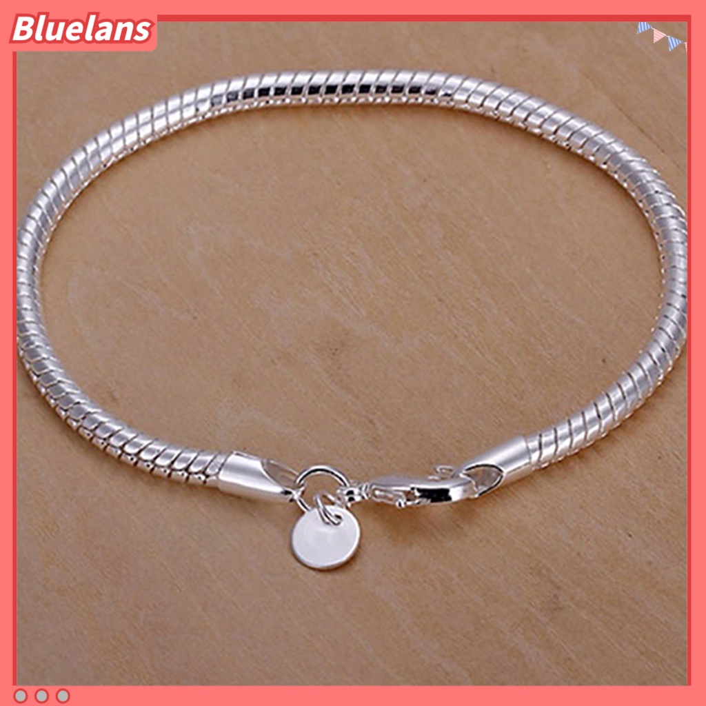 [BLS] Gelang Bangle Tipis Stylish Silver Plated Wanita Bersinar Untuk Pesta