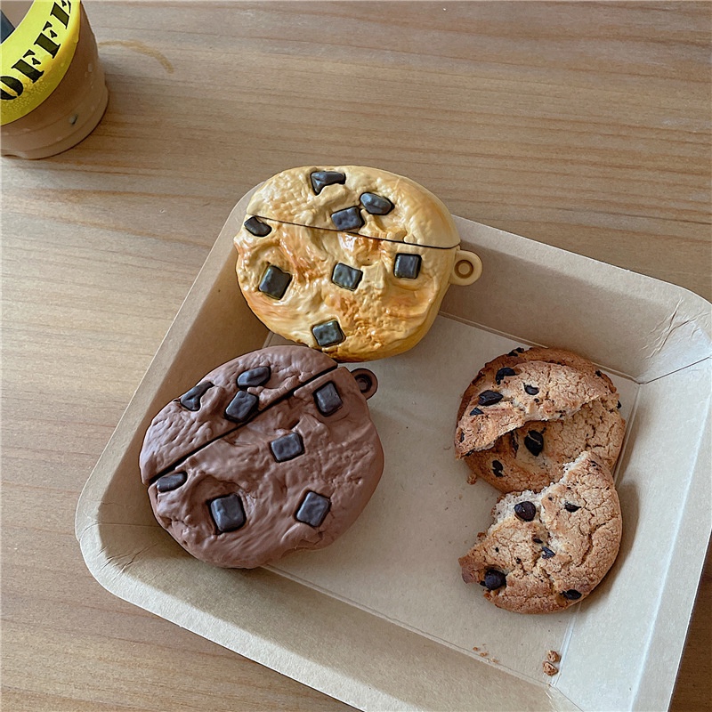 3d Imitasi Snack Bluetooth Earphone Case Coklat Cookie TWS Penutup Pelindung Anti Jatuh Untuk Airpods1 2 3 Pro i12 i10 i11 i9s inpods 12 13 Pro i13 Airpods3