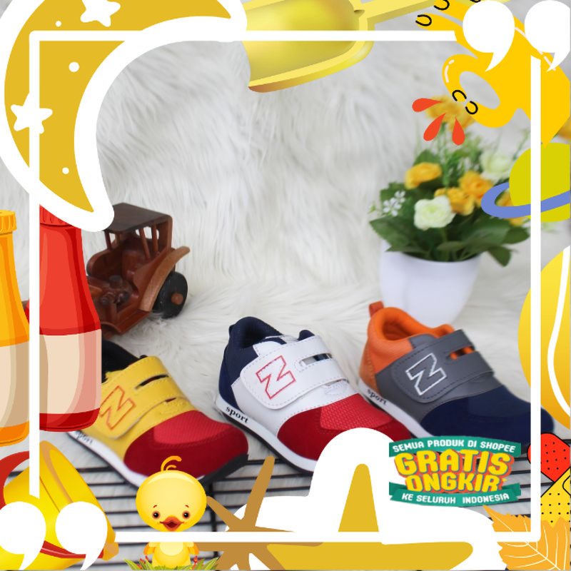 SEPATU SNEAKERS ANAK/SNEAKER ANAK UNTUK LAKI LAKI PEREMPUAN UMUR 12 3 4 5 6 TAHUN/ Lucu kado Ultah