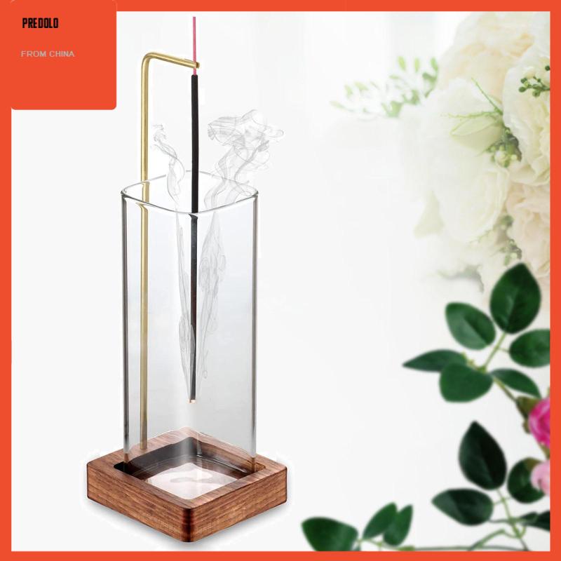 [Predolo] Stick Holder for Relaxation Tabletop with Glass Ash Collector Censer