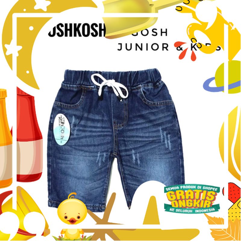 Jeans Anak Pendek Laki 1-8 Tahun/ Lucu kado Ultah