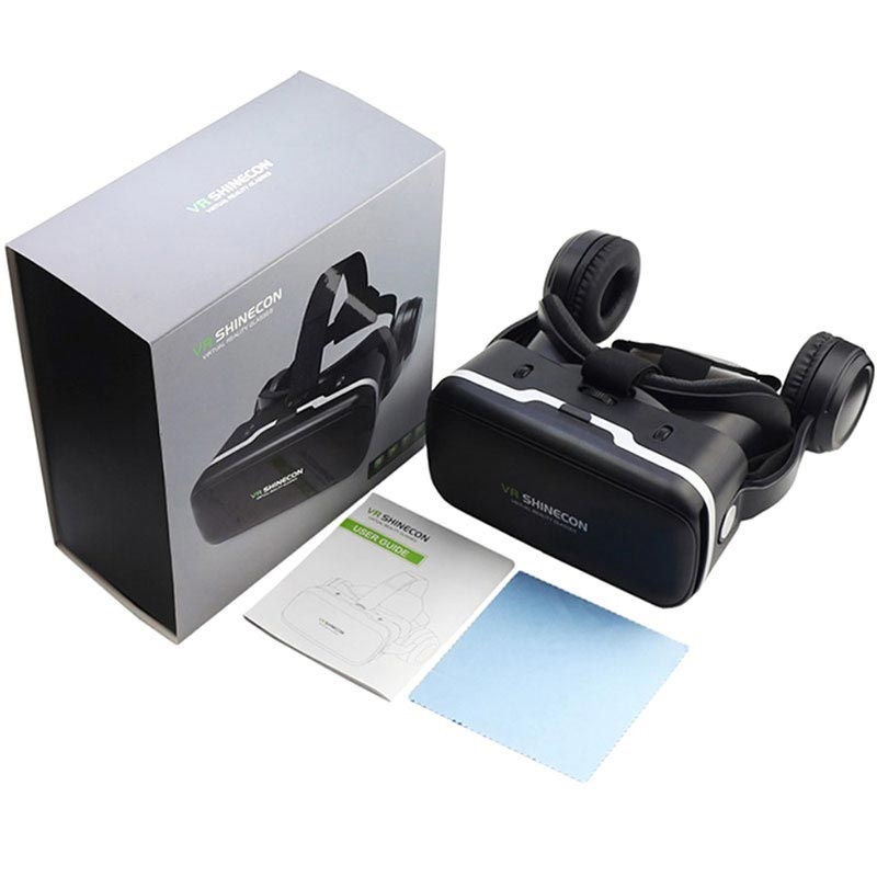 AKN8 - VR SHINECON 6.0 SC-G04E - 3D Virtual Reality Glasses with Headphone