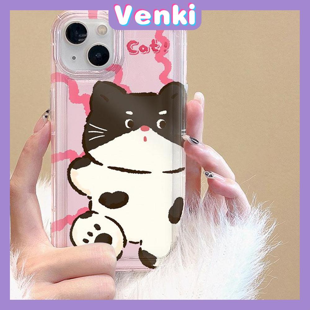 VENKI - For iPhone 11 Case Clear Phone Case TPU Soft Case Airbag Shockproof Protection Camera Cute Kitten Puppy Compatible with iPhone 14 13 Pro Max iPhone 12 Pro Max XR XS  8Plus