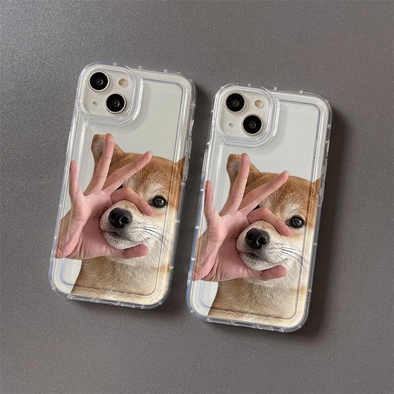 Case Anjing Lucu Untuk Oppo Realme C11 C3 C1 C20 C20A C21 C21Y C25 C25S C25Y C12 C15 10 9i 8i 8Pro 6i PH 5i 5s 9i U1 Reno 8 7 Lite Narzo 30 20 30A Airbag Shockproof Cover