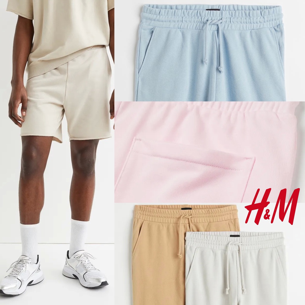 H&amp;M Celana Casual Regular Fit Short Pants Baby Pastel HM Original